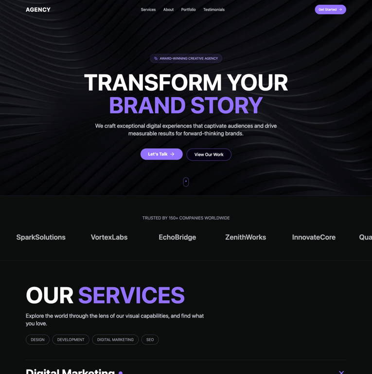 Creative agency site