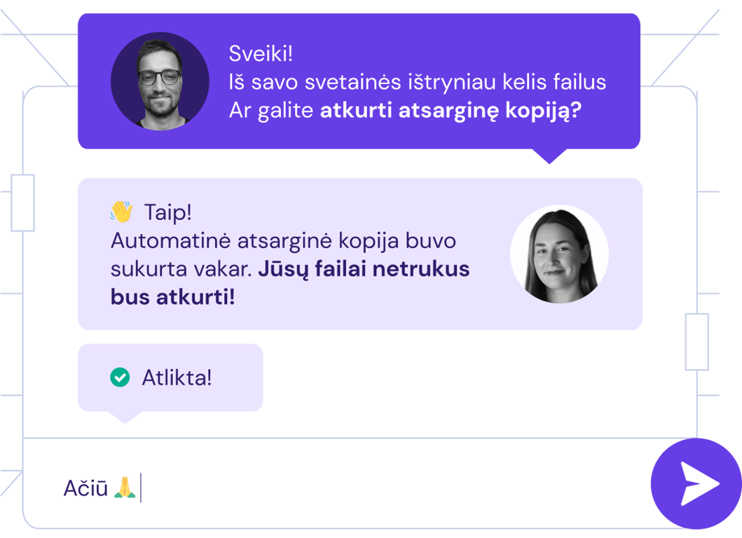24/7 pagalba tavo sėkmei