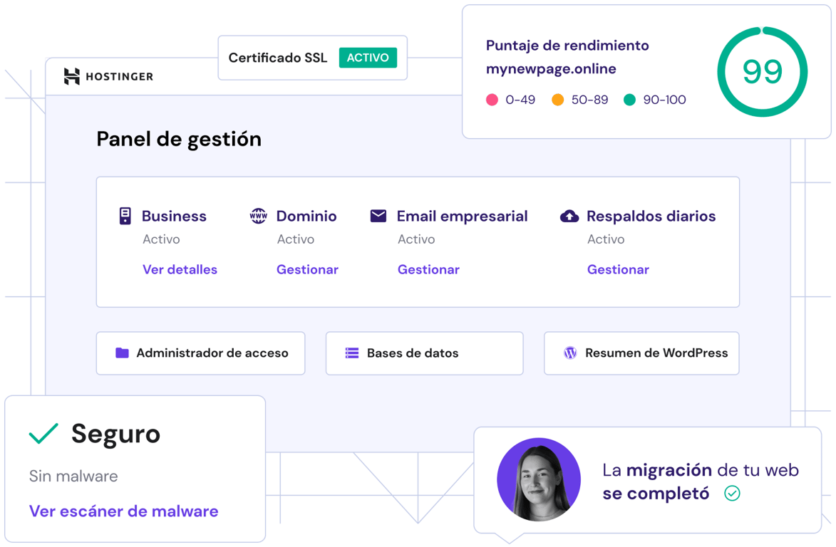 Seguridad. Rapidez. Lo que tu web se merece