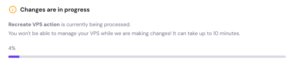 Wijzigingen worden doorgevoerd