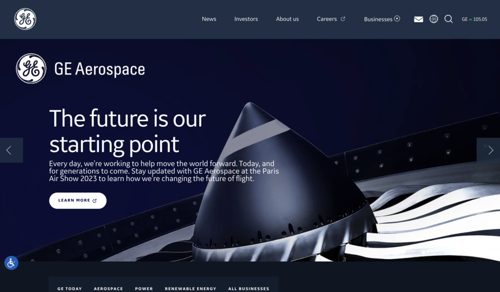 General Electric startpagina