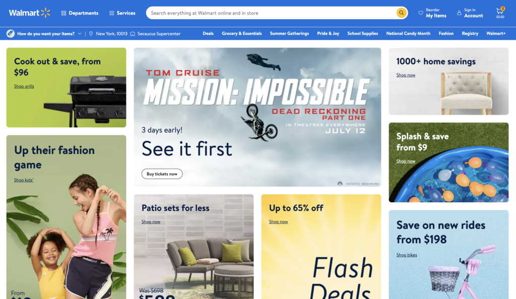 Walmart startpagina