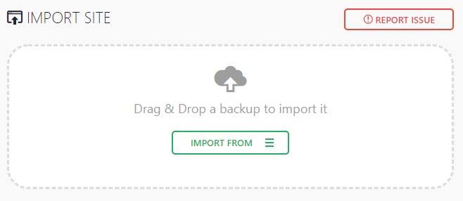 erreur-critique-sur-ce-site-web Importation de fichiers de sauvegarde à l'aide de l'extension All-in-One WP Migration.
