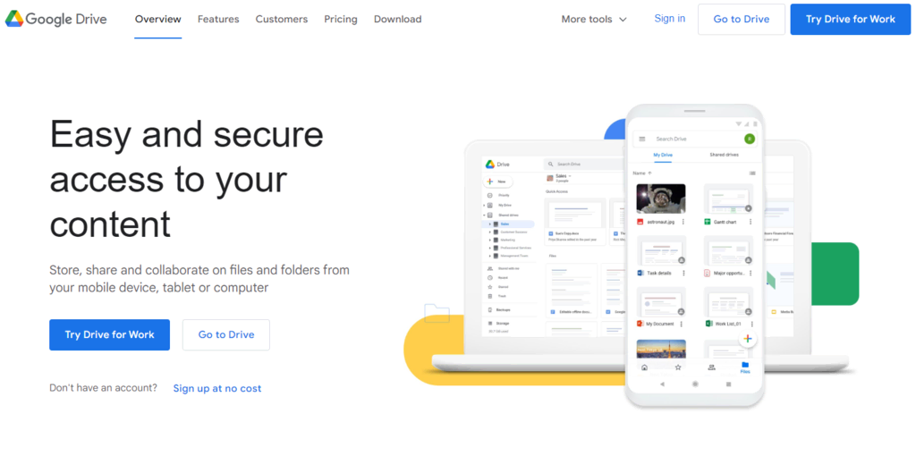 outils-de-gestion-de-sites-web Site officiel de Google Drive