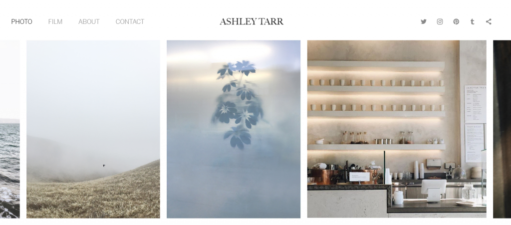 Página de inicio de Ashley Tarr