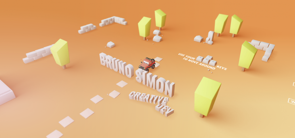 site-bizarre Site web du portfolio de Bruno Simon